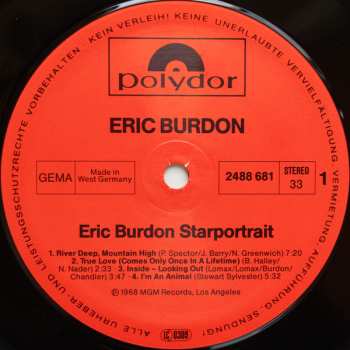 2LP/Dobozkészlet Eric Burdon: Starportrait