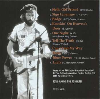 CD Eric Clapton: The Dallas Cowboy