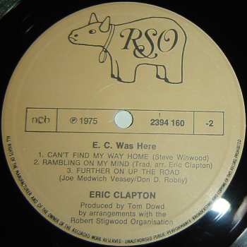 LP Eric Clapton: E.C. Was Here