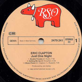 2LP Eric Clapton: Just One Night