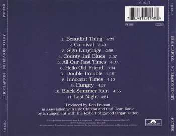 CD Eric Clapton: No Reason To Cry