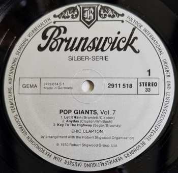 LP Eric Clapton: Pop Giants, Vol. 7