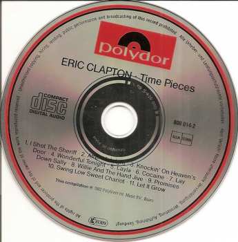 CD Eric Clapton: Time Pieces - The Best Of Eric Clapton
