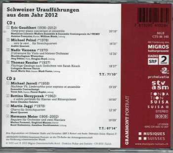 2CD Eric Gaudibert: Grammont Sélection 6 - Schweizer Uraufführungen aus dem Jahr 2012