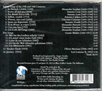CD Kristin Ditlow: Journey (Five Centuries Of Song For The Saxophone)