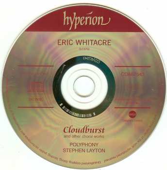 CD Eric Whitacre: Cloudburst And Other Choral Works