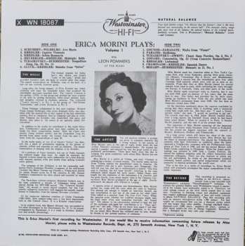 LP Erica Morini: Erica Morini Plays: Volume 1