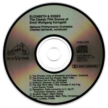 CD Erich Wolfgang Korngold: Elizabeth And Essex (The Classic Film Scores Of Erich Wolfgang Korngold)