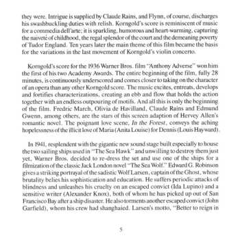 CD Erich Wolfgang Korngold: Elizabeth And Essex (The Classic Film Scores Of Erich Wolfgang Korngold)