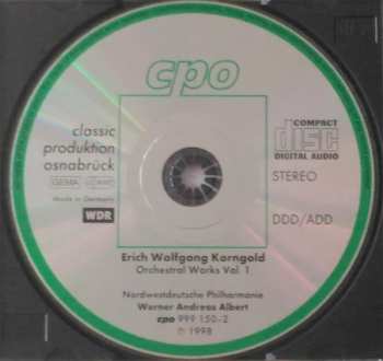 4CD Erich Wolfgang Korngold: Orchestral Works 1-4