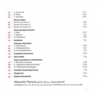 2CD Erik Satie: Avant-Dernières Pensées
