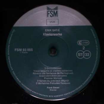 3LP/Dobozkészlet Erik Satie: Sämtliche Klavierwerke (Für Soloklavier)