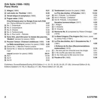 CD Erik Satie: Piano Works