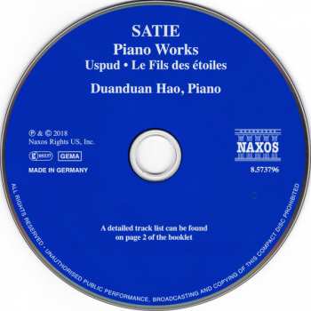 CD Erik Satie: Piano Works