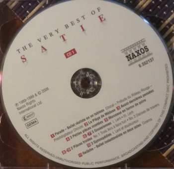 2CD Erik Satie: The Very Best Of Satie