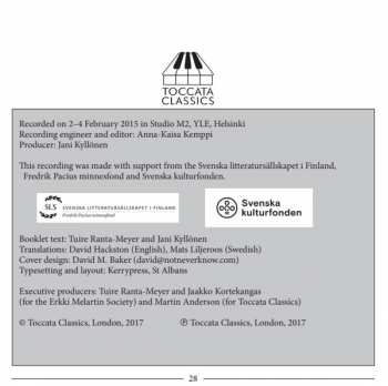 CD Ilmo Ranta: Songs To Swedish Texts