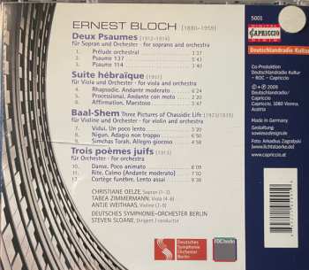 CD Radio-Symphonie-Orchester Berlin: Deux Psaumes - Suite Hébraïque - Baal Shem - Trois Poèmes Juifs