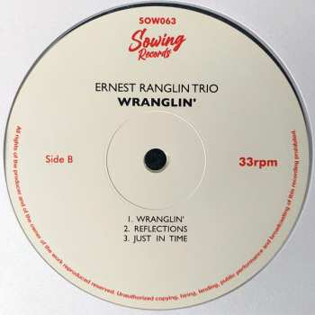 LP Ernest Ranglin Trio: Wranglin' CLR