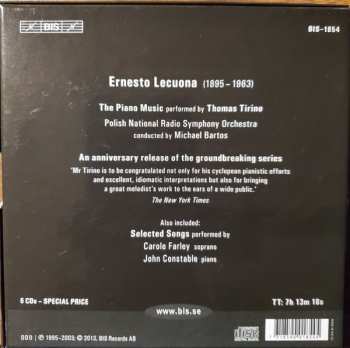 6CD/Dobozkészlet Ernesto Lecuona: Ernesto Lecuona-The Piano Music-Selected Songs