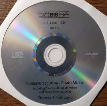 6CD/Dobozkészlet Ernesto Lecuona: Ernesto Lecuona-The Piano Music-Selected Songs