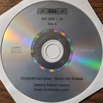 6CD/Dobozkészlet Ernesto Lecuona: Ernesto Lecuona-The Piano Music-Selected Songs
