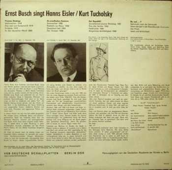 LP Hanns Eisler: Ernst Busch Singt Kurt Tucholsky / Hanns Eisler
