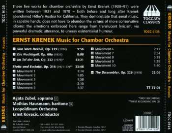 CD Ernst Krenek: Music For Chamber Orchestra