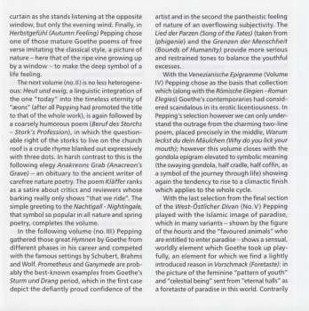 CD Ernst Pepping: Heut Und Ewig - Liederkreis Für Chor Nach Gedichten Von Goethe