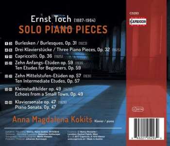 CD Ernst Toch: Solo Piano Pieces
