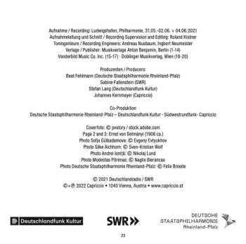 CD Staatsphilharmonie Rheinland-Pfalz: Concertos / Variations On A Nursery Song