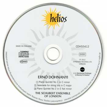 CD The Schubert Ensemble Of London: Piano Quintets / Serenade For String Trio