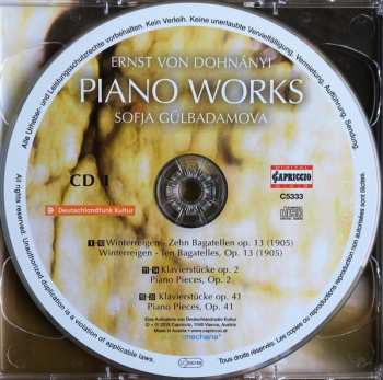 2CD Ernst von Dohnányi: Piano Works