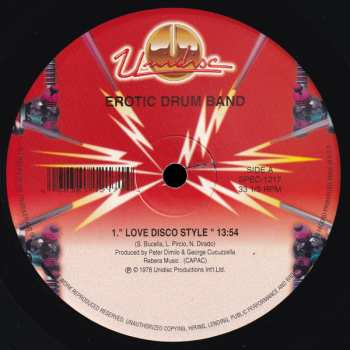 LP Erotic Drum Band: Love Disco Style