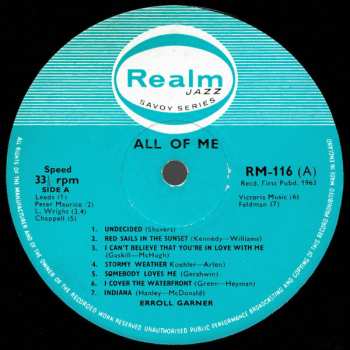 LP Erroll Garner: All Of Me