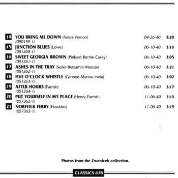 CD Erskine Hawkins And His Orchestra: 1939-1940