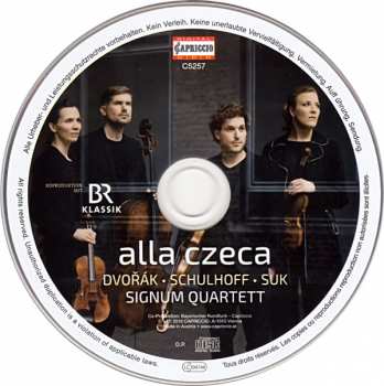 CD Antonín Dvořák: alla czeca - Signum Quartett - Dvořák * Schulhoff * Suk