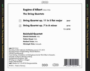 CD Eugen D'Albert: String Quartets 1 & 2
