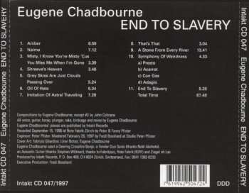 CD Eugene Chadbourne: End To Slavery