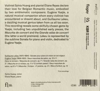 CD Eugene Ysaye: Lointain Passé DIGI