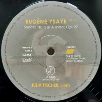 2LP Julia Fischer: Six Sonatas For Solo Violin LTD