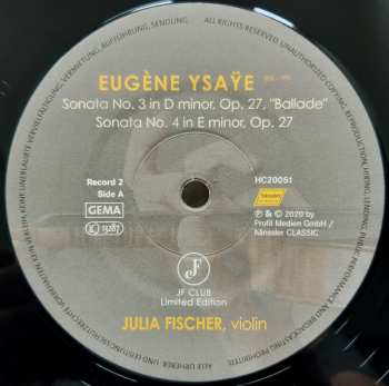 2LP Julia Fischer: Six Sonatas For Solo Violin LTD