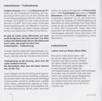 CD Eva Lingens: Liebesträume - Todesahnung