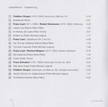 CD Eva Lingens: Liebesträume - Todesahnung