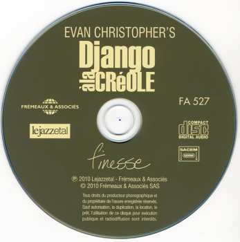 CD Evan Christopher's Django à la Créole: Finesse