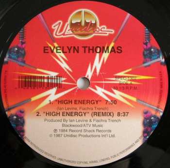 LP Evelyn Thomas: High Energy