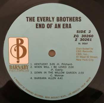 2LP Everly Brothers: End Of An Era