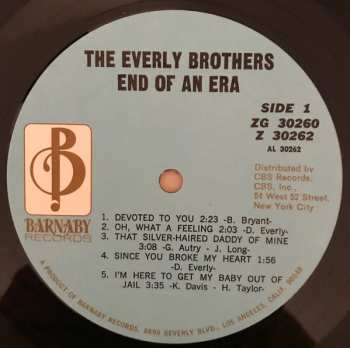 2LP Everly Brothers: End Of An Era
