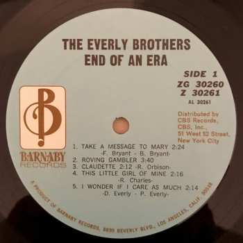 2LP Everly Brothers: End Of An Era