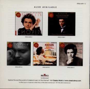 CD Yevgeny Kissin: Bach-Busoni, Beethoven, Schumann