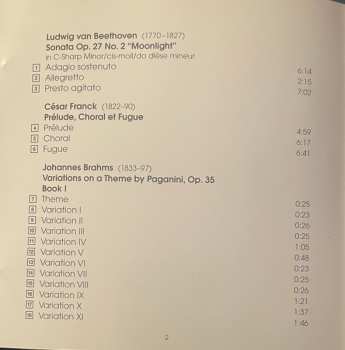 CD César Franck: Moonlight Sonata • Prélude, Choral Et Fugue • Paganini Variations